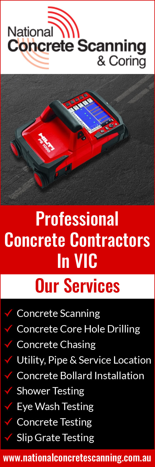 National Concrete Scanning & Coring