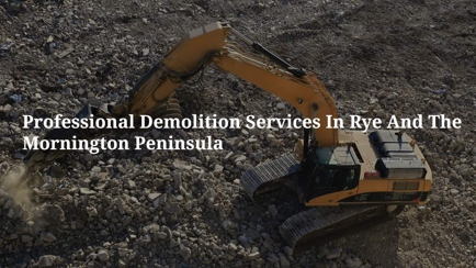 Reg Chadwick Demolitions Hero Image