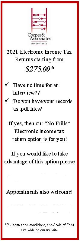 Cooper & Associates Accountants