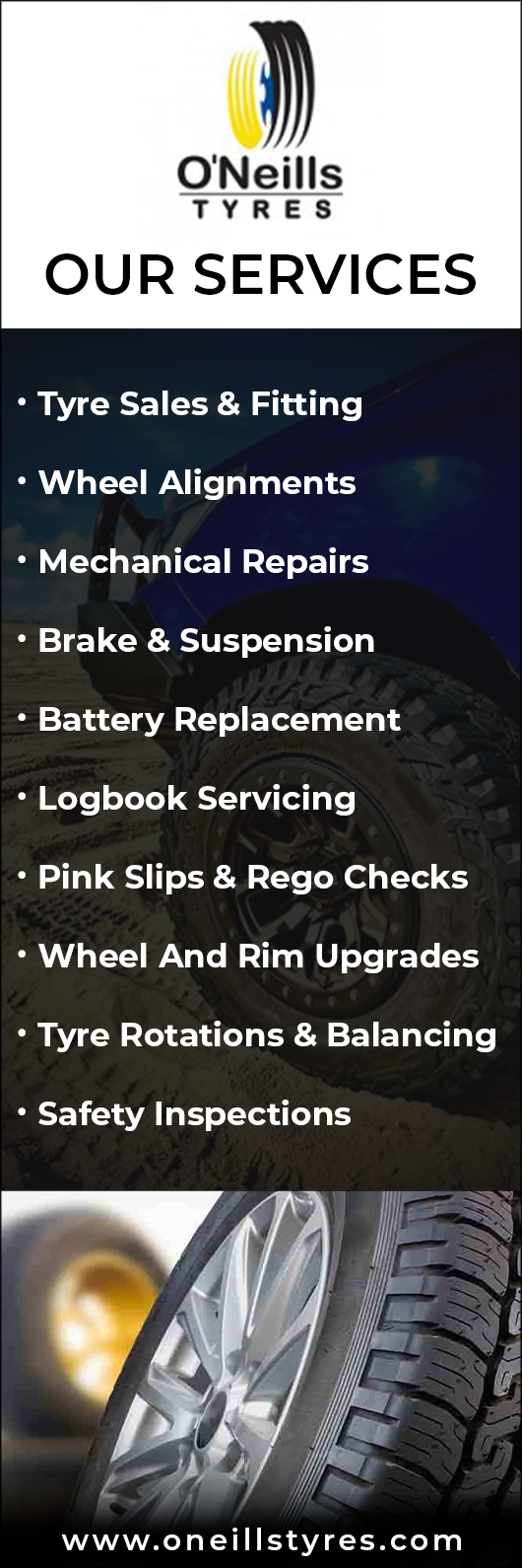 O'Neills Tyres Rutherford