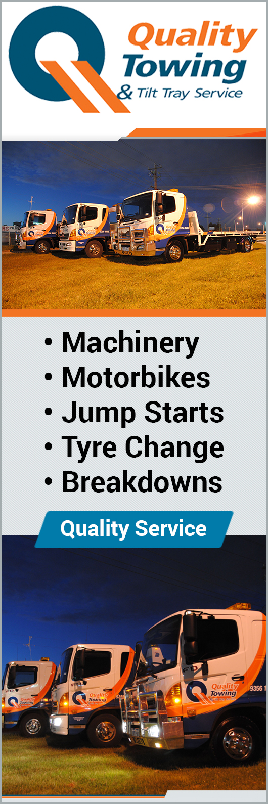 Quality Towing & Tilt Tray Service