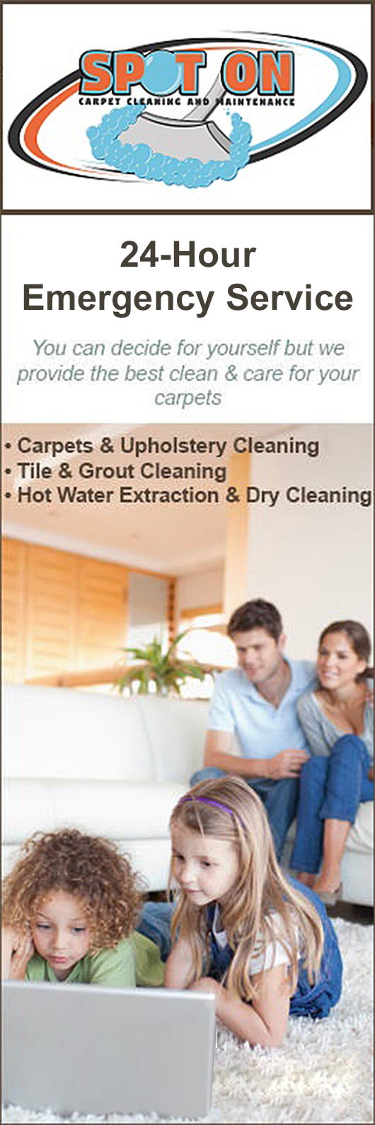 A Spot on Carpet Cleaning and maintenance