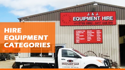 J & J Equipment Hire Hero Image