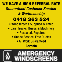 Amergency Windscreens