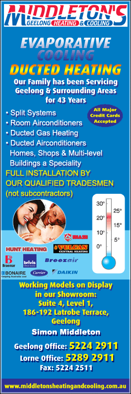 Middleton's Geelong Heating & Cooling