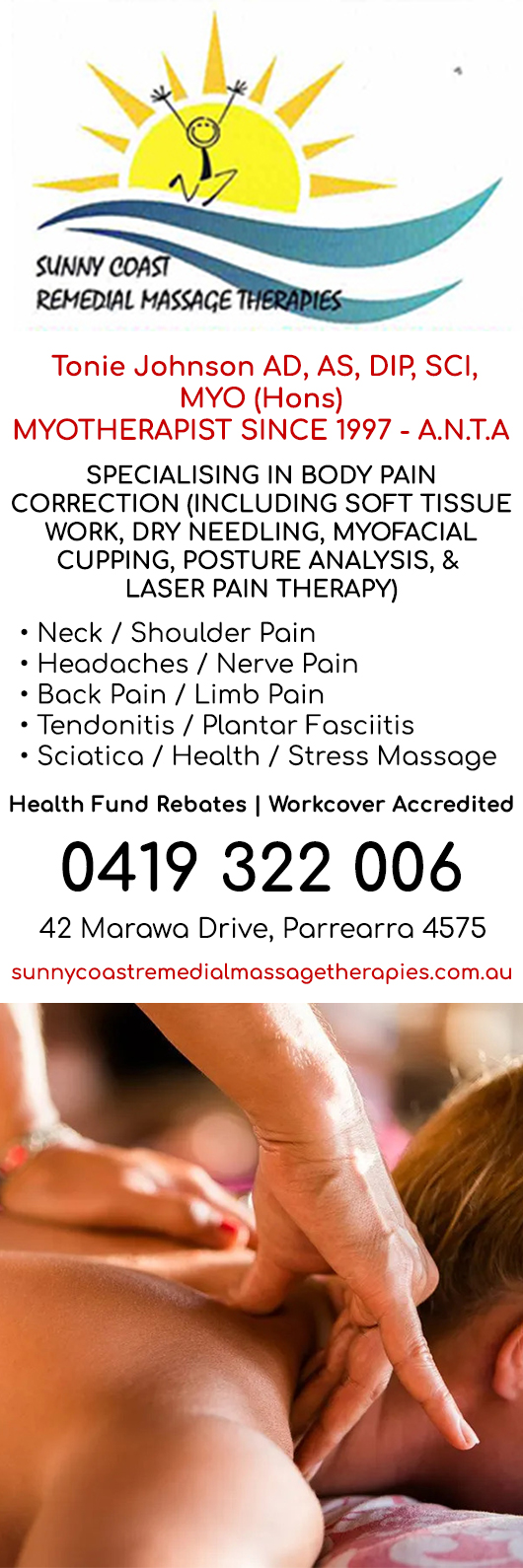 Sunny Coast Remedial Massage Therapist
