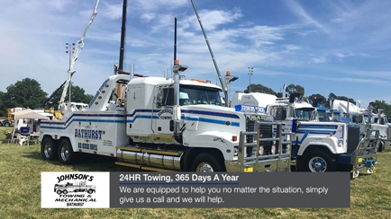 Johnson's Towing & Mechanical Hero Image