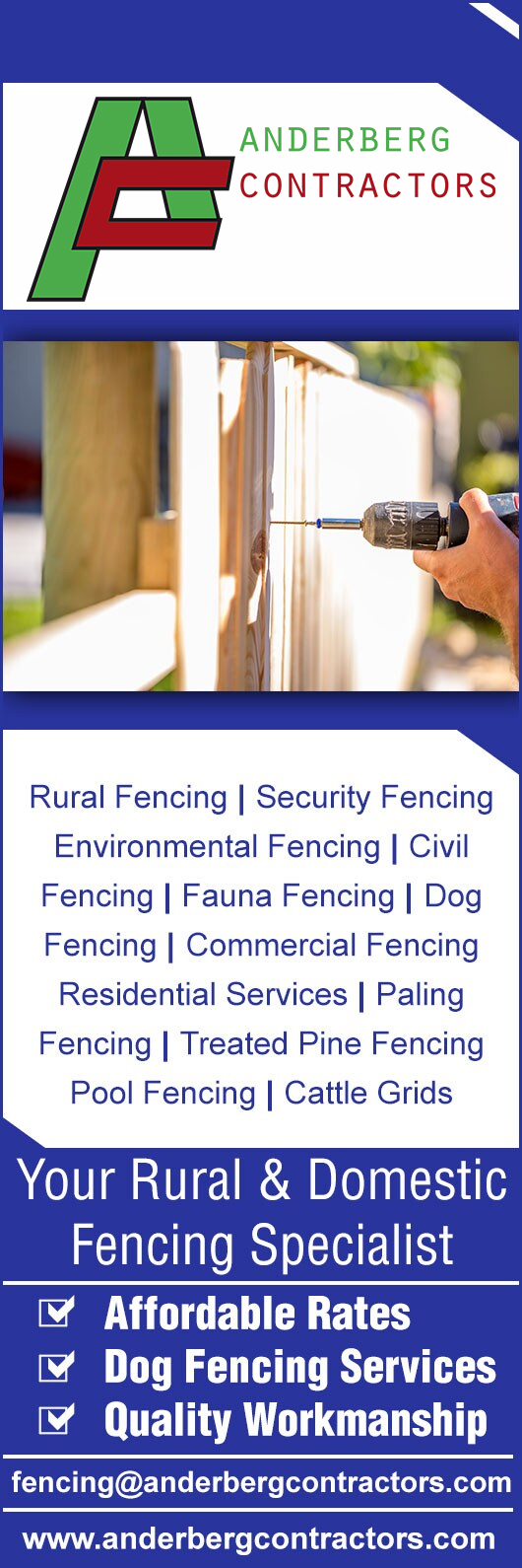 Anderberg Fencing Contractors