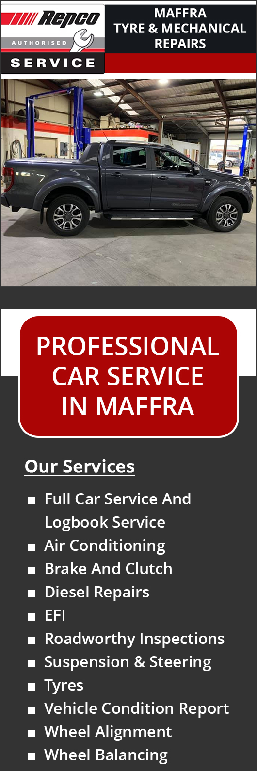 Maffra Tyre and Mechanical Repairs - Repco Authorised Car Service