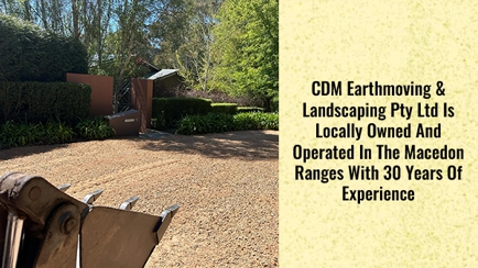 CDM Earthmoving & Landscaping Hero Image