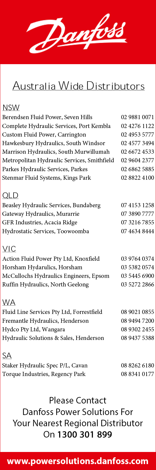 Danfoss Power Solutions Pty Ltd