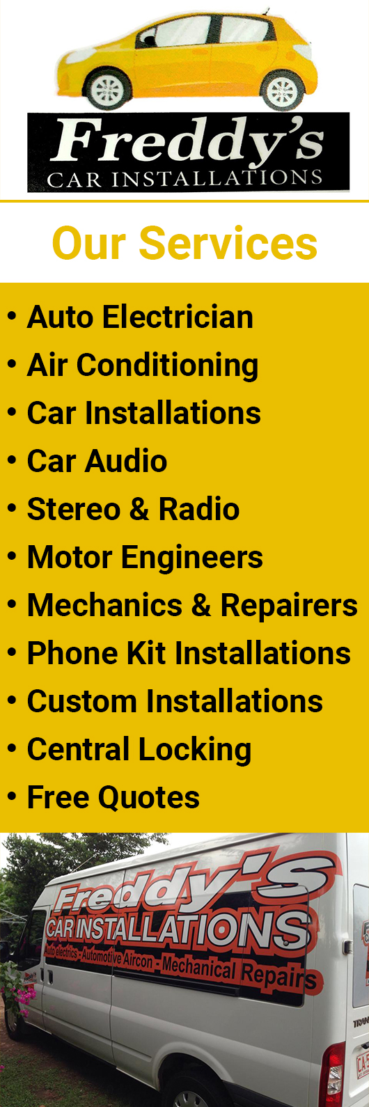 Freddy's Car Installations
