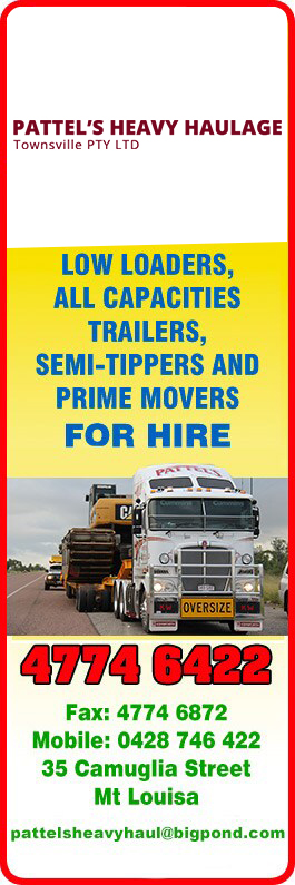 Pattel’s Heavy Haulage Townsville Pty Ltd