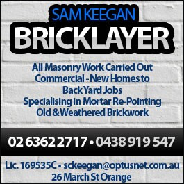 Sam Keegan Bricklayer