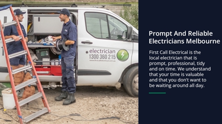 1st Call Electrical Services Hero Image