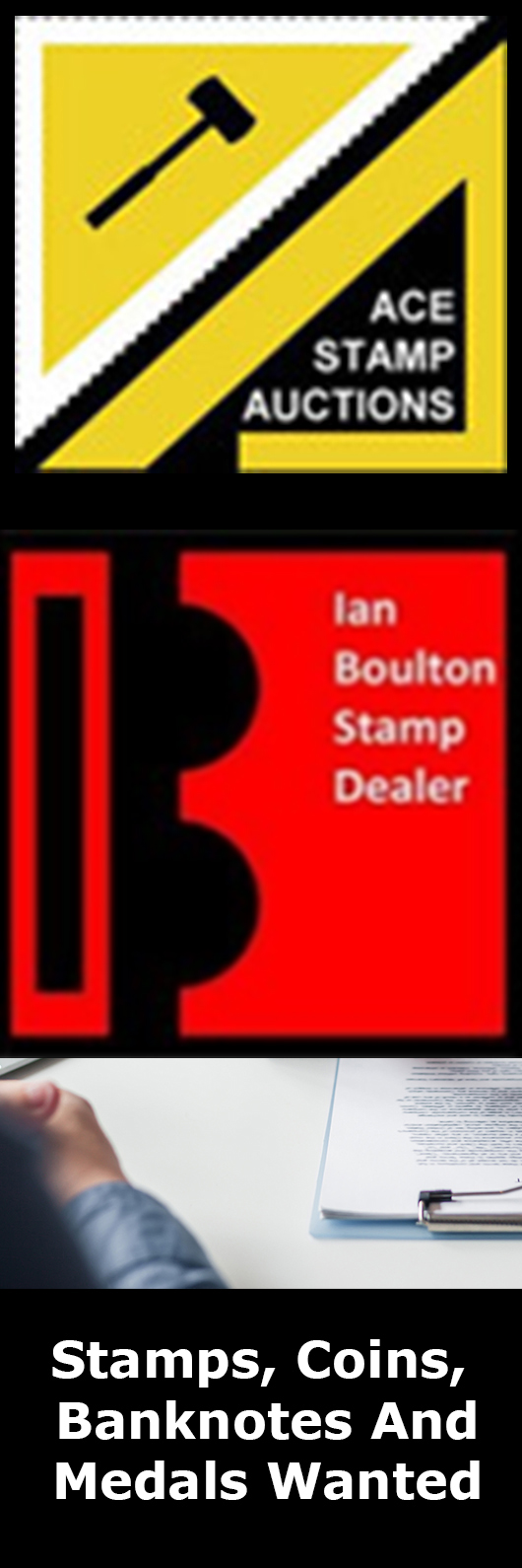 Ace Stamp Auctions - Ian Boulton Stamp Dealer