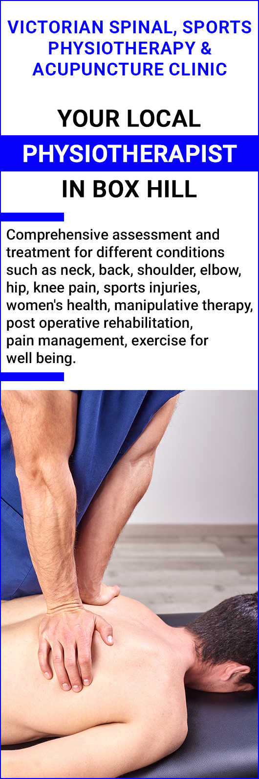 Victorian Spinal and Sports Physiotherapy and Accupncture