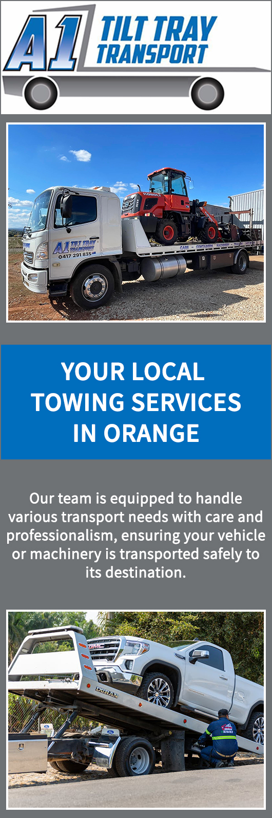 A1 Tilt Tray Transport