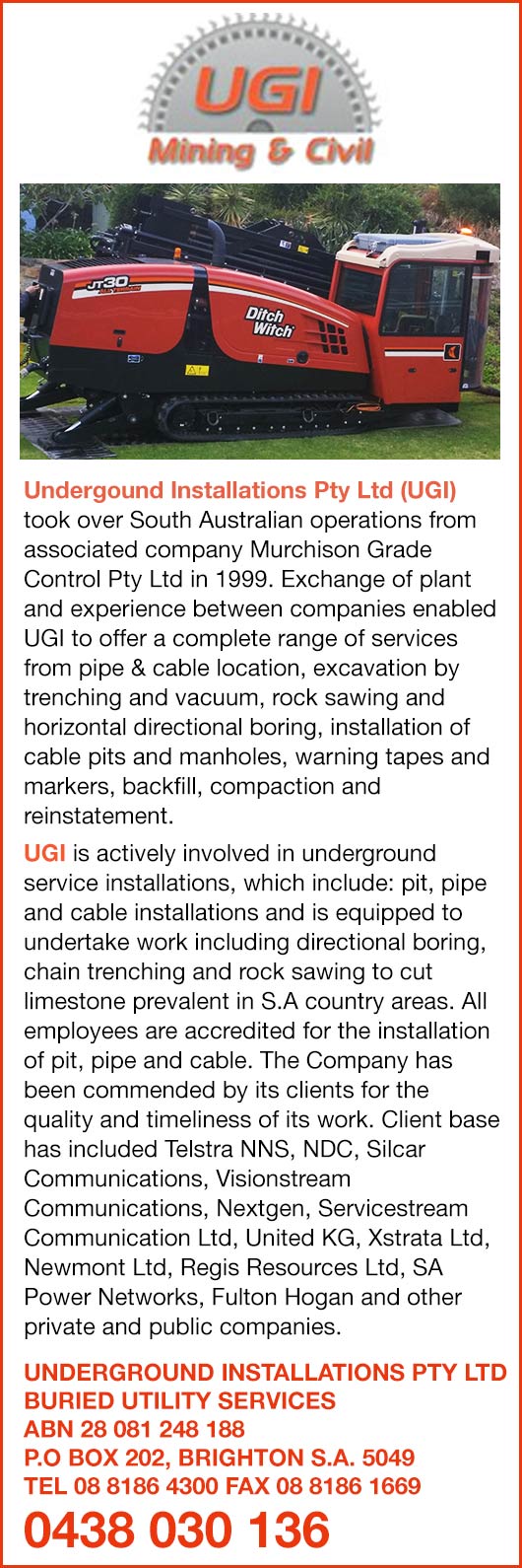 Underground Installations Pty Ltd