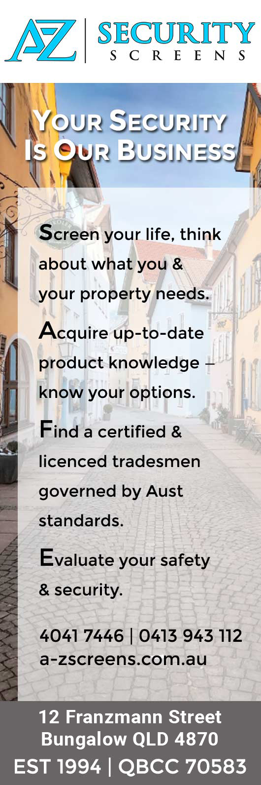 A-Z Security Screens