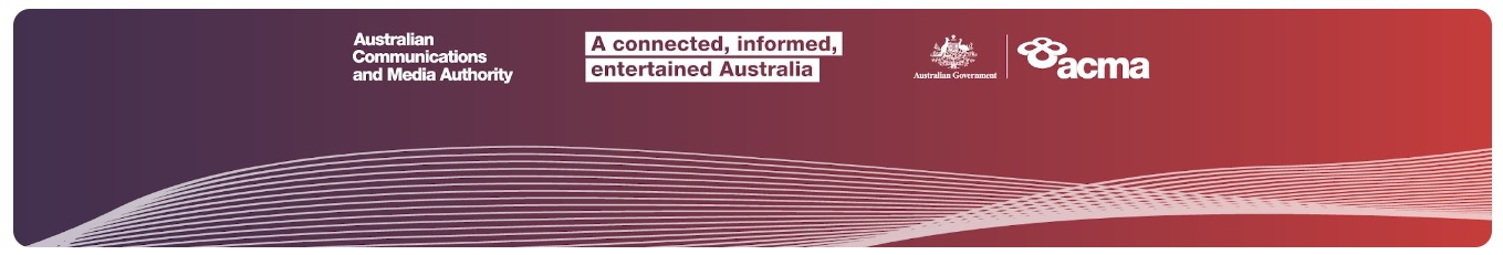 Australian Communications and Media Authority (The ACMA) - Customer Enquiries Hero Image