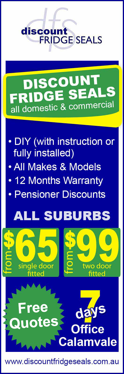 Discount Fridge Seals
