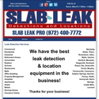 Slab Leak Detections & Locations
