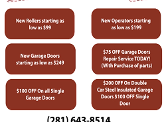 Garage Door Repair Missouri City - Missouri City, TX