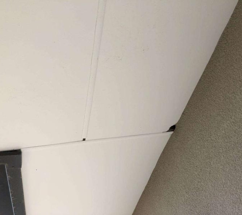 Snowdon Developments Pty Ltd - Tullamarine, VIC. Hole on balcony ceiling
