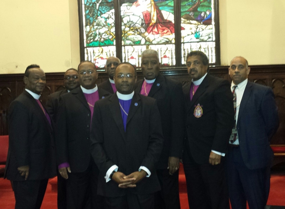 Zion Deliverance Tabernacle, COCICMA,Int'l - New Bedford, MA. Executive Board of Directors
Senior Bishop Dr. J.C. Watford  (center)