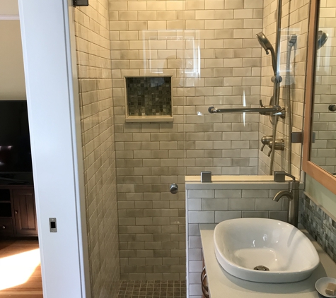 Esp Supply Inc - Portland, OR. Wes did a great job with this glass enclosure. It really opens up this small bathroom!