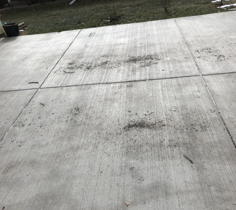 Dave Webb Concrete - Youngstown, NY. pitting over 50% of driveway