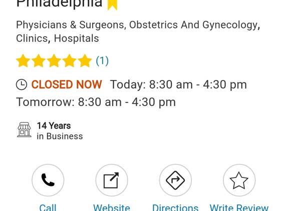 Gynecology Specialists of Philadelphia - Philadelphia, PA