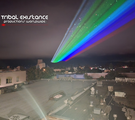 Tribal Existance Productions Worldwide - Rohnert Park, CA. Sky Laser Show Rental Worldwide