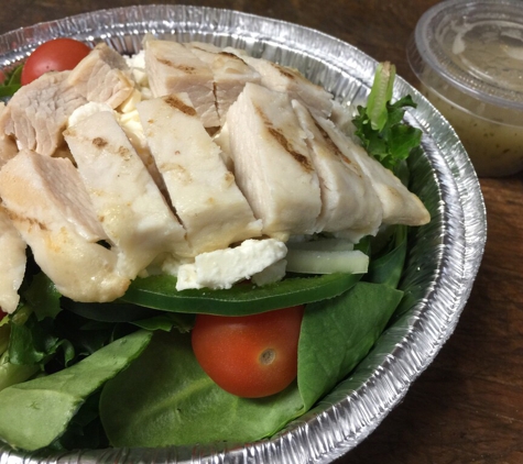 Sandwich Pizza House - Sandwich, MA. Garden salad with grilled chicken