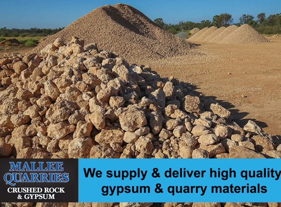 Mallee Quarries Pty Ltd - Yelta, VIC. We Supply & Deliver High Quality Gypsum & Quarry Materials