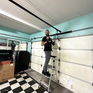 Palms Garage Doors - San Jose, CA. Precision work in action - Our expert team ensures the smooth operation of garage doors at Las Palmas Way, San Jose, CA