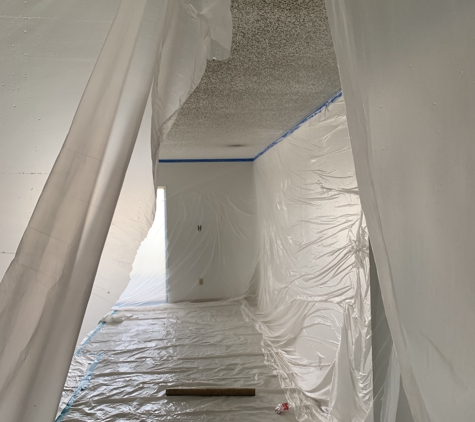 Clinton family Construction LLC - Port Saint Lucie, FL. Popcorn Removal Before