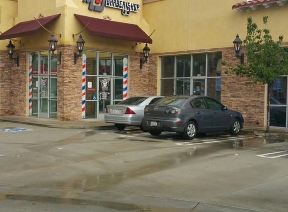 M & J Barber Shop - Canyon Country, CA. Front of the building