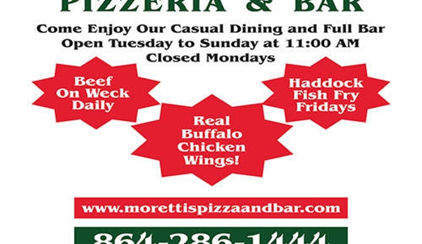 Moretti's Pizzeria & Bar - Mauldin, SC