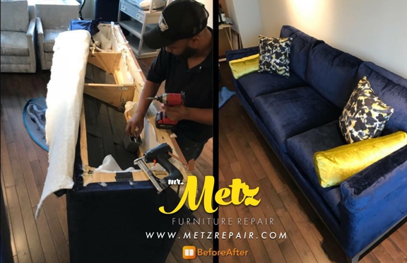Mr. Metz Furniture Repair - Bronx, NY. Sofa disassembly