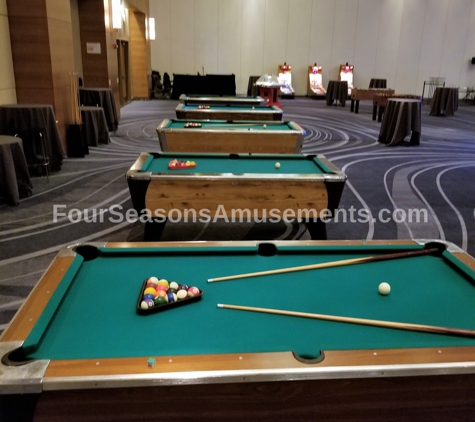 Four Seasons Amusements - Addison, IL. Pool Table Rentals in Chicago IL and Suburbs