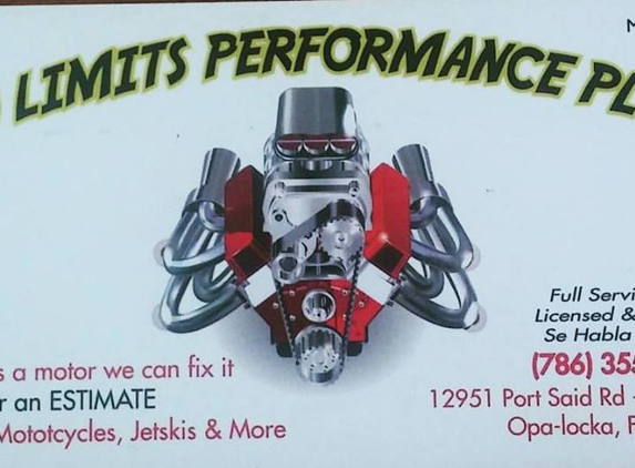 No Limits Performance Plus Inc - Opa Locka, FL