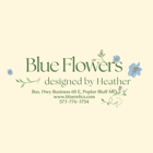 Blue Flowers Designed by Heather
