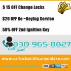 Car Locksmith Canyon Lake TX