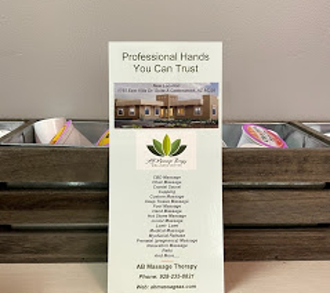 Cottonwood Collective Massage Lounge (AB Massage Therapy) - Cottonwood, AZ. Rack Card