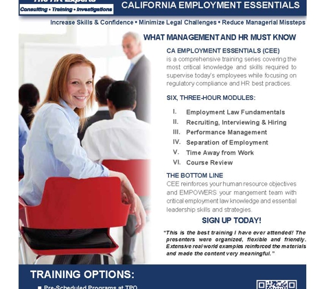 TPO Human Resource Management - Monterey, CA