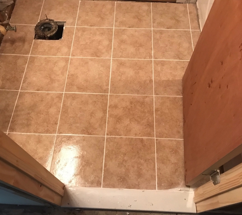 American Cleaning Specialists - Landisville, NJ. Installed a new tile floor after mold remediation