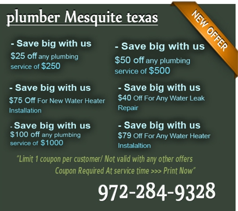 Plumber Mesquite Texas - Mesquite, TX