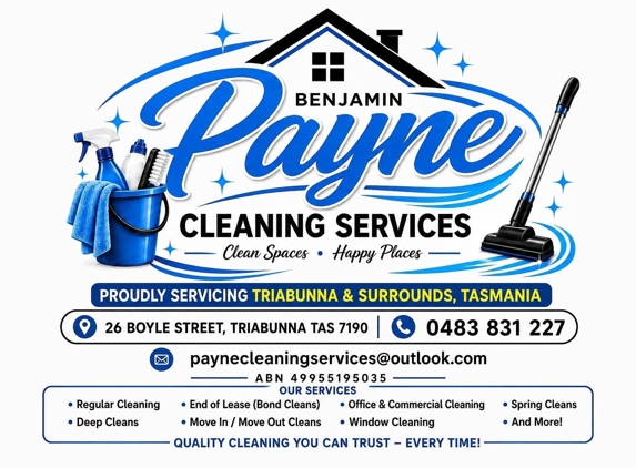 BENJAMIN PAYNE CLEANING SERVICES - Triabunna, TAS